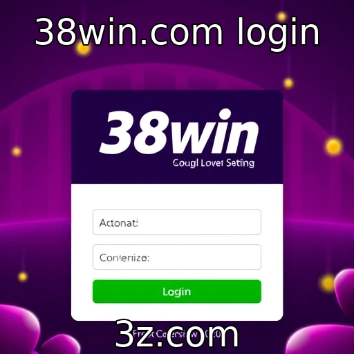 Mudanças na interface do login do 38win.com